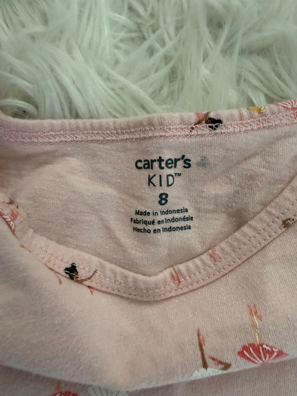 Carter's Pink Ballerina Print Dress & Gray Pink-Heart Dress Set